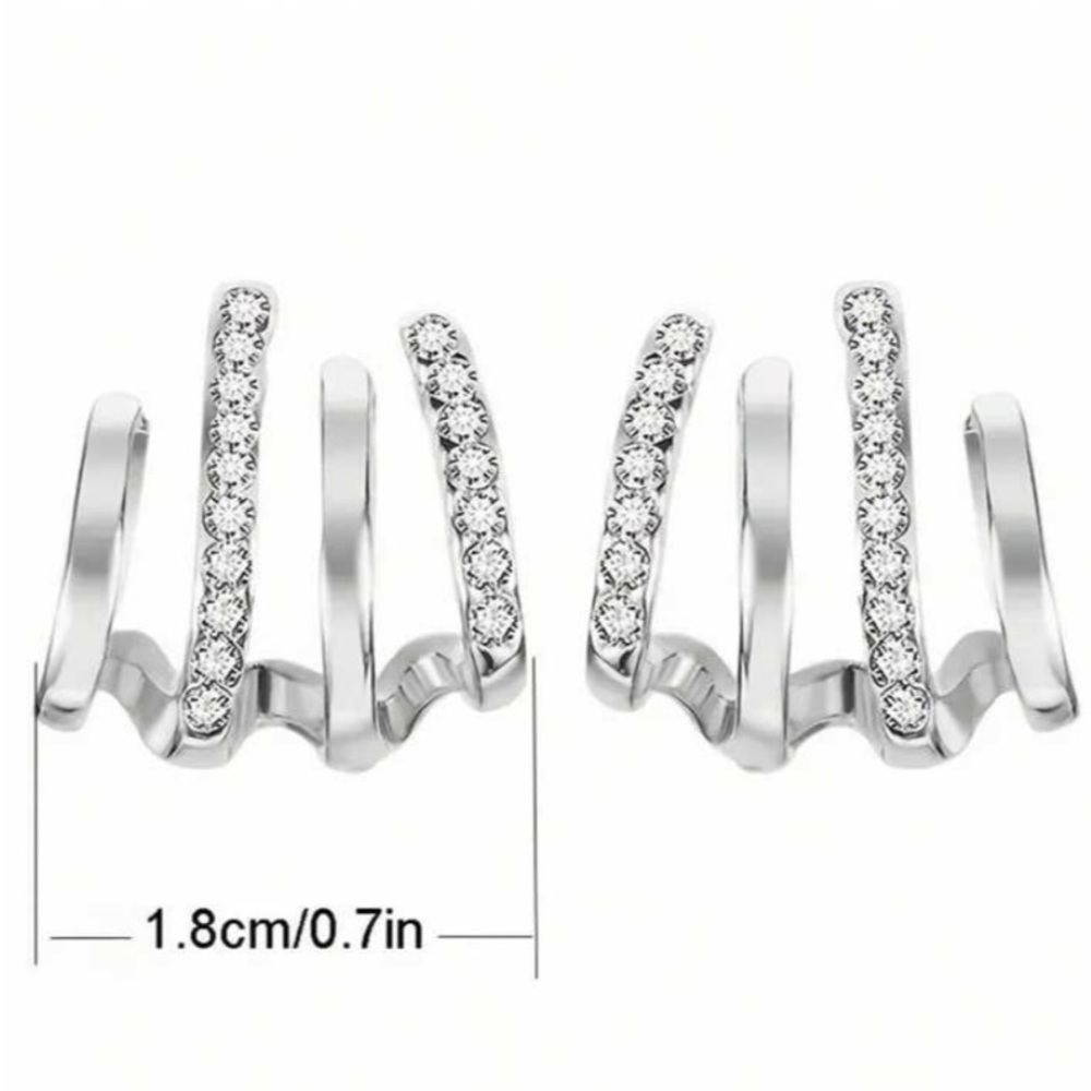 NWT Studs 4 in 1 SILVER​​​ - Picture 3 of 3